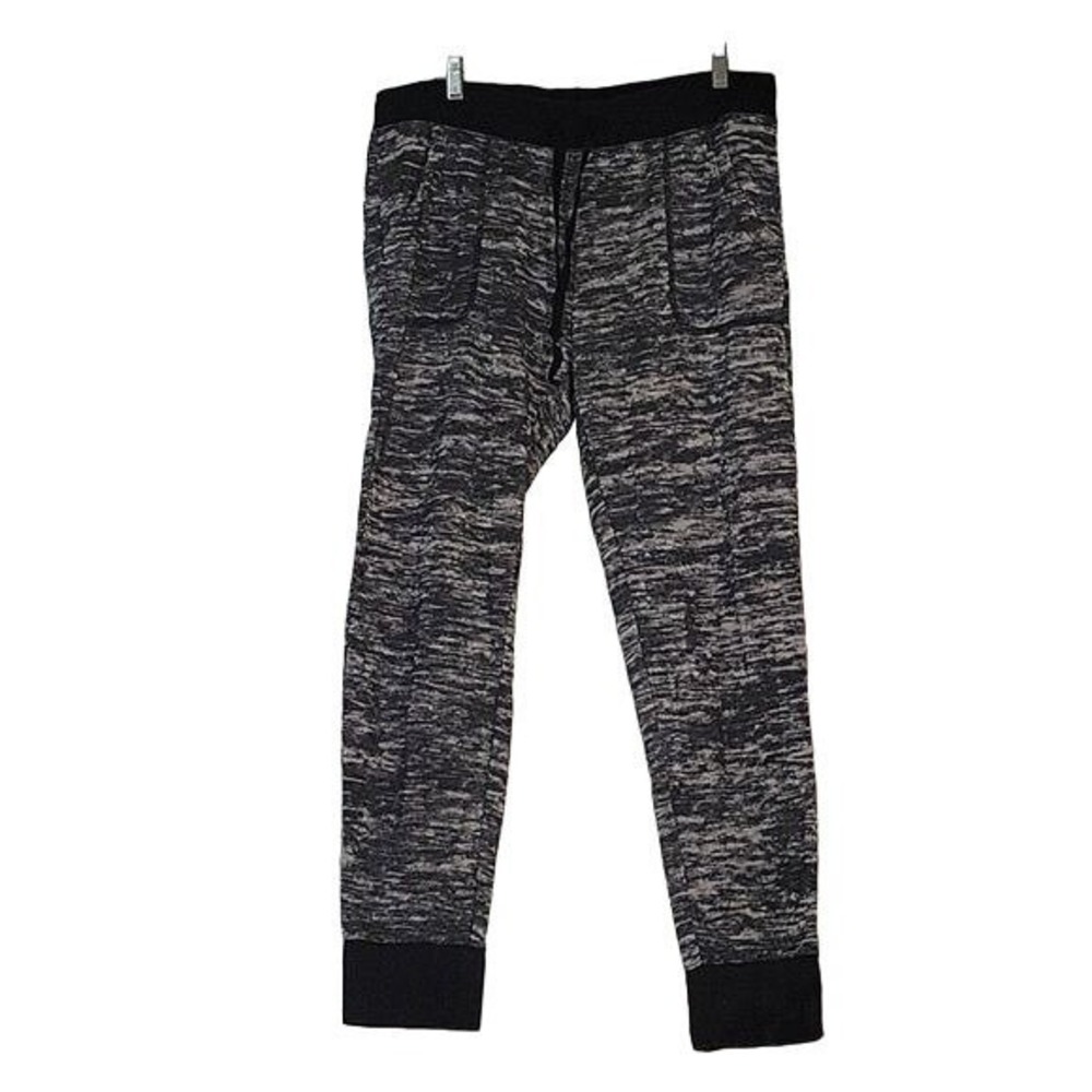 TAHARI Women's Striped Joggers Black/white XL casual Workout Walking Athleisure